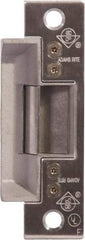 Adams Rite - 1.63" Long x 1" Wide, Satin Stainless Steel Finish, Electric Door Strike - 24 Volt, DC Power, Zinc Alloy - Exact Tool & Supply