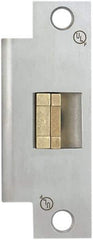 Securitron - 4.88" Long x 1-1/2" Wide, Stainless Steel Finish, Electric Door Strike - 24 VDC, Corded Power, Zinc Alloy - Exact Tool & Supply