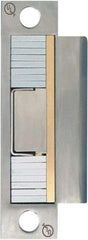 Securitron - 4.88" Long x 1-1/4" Wide, Stainless Steel Finish, Electric Door Strike - 24 VDC, Corded Power, Zinc Alloy - Exact Tool & Supply