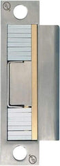 Securitron - 4.88" Long x 1-1/4" Wide, Stainless Steel Finish, Electric Door Strike - 12 VDC, Corded Power, Zinc Alloy - Exact Tool & Supply