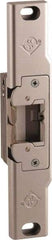 Adams Rite - 3.38" Long x 1" Wide, Clear Anodized Finish, Electric Door Strike - Field Selectable 12, 16, or 24 VAC/DC, AC/DC Power, Zinc Alloy - Exact Tool & Supply