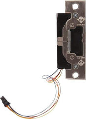 Adams Rite - 3.38" Long x 1" Wide, Satin Stainless Steel Finish, Electric Door Strike - Field Selectable 12, 16, or 24 VAC/DC, VAC/VDC Power, Zinc Alloy - Exact Tool & Supply