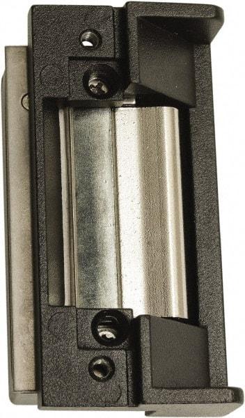 Rutherford - 4.88" Long x 1-1/4" Wide, Satin Stainless Steel Finish, Electric Door Strike - 24 Volt, VDC Power, Zinc Alloy - Exact Tool & Supply