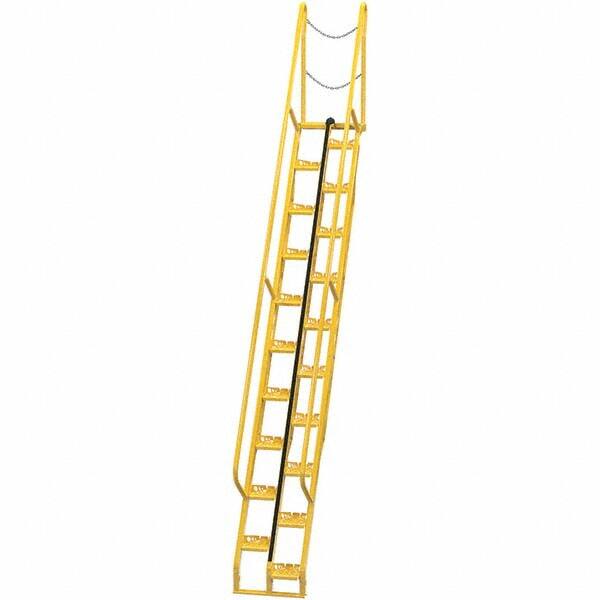 Vestil - 186-1/8" High 350 Lb Capacity 20 Step Alternating Tread Stair - Exact Tool & Supply