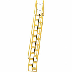 Vestil - 186-1/8" High 350 Lb Capacity 20 Step Alternating Tread Stair - Exact Tool & Supply