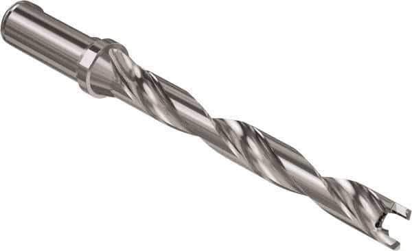 Seco - Crownloc Plus Series, 19 Head Connection, 8xD, 3/4" Shank Diam, Drill Body - 192mm Body to Flange Length, SD408 Toolholder, 19mm Nose Diam, 173mm Flute Length - Exact Tool & Supply
