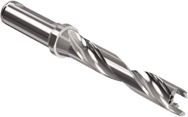 Seco - Crownloc Plus Series, 18 Head Connection, 5xD, 20mm Shank Diam, Drill Body - 125.3mm Body to Flange Length, SD405 Toolholder, 18mm Nose Diam, 107.3mm Flute Length - Exact Tool & Supply