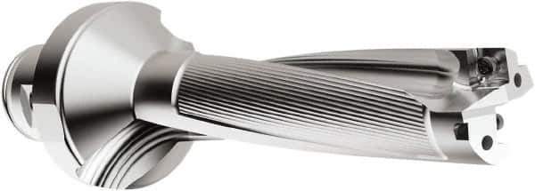 Seco - 96mm Max Drill Depth, 4xD, 24mm Diam, Indexable Insert Drill - 2 Inserts, 28mm Shank Diam, Straight Shank - Exact Tool & Supply