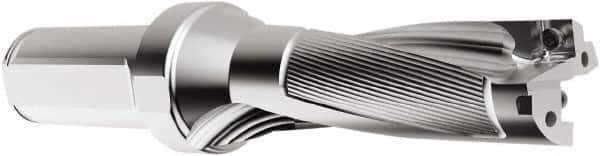 Seco - 70.1mm Max Drill Depth, 3xD, 23.42mm Diam, Indexable Insert Drill - 2 Inserts, 1" Shank Diam, Straight Shank - Exact Tool & Supply