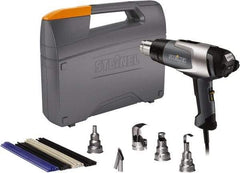 Steinel - 120 to 1,200°F Heat Setting, 4 to 13 CFM Air Flow, Heat Gun Kit - 120 Volts, 13.5 Amps, 1,600 Watts, 6' Cord Length - Exact Tool & Supply