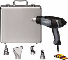 Steinel - 120 to 1,100°F Heat Setting, 4 to 13 CFM Air Flow, Heat Gun Kit - 120 Volts, 13.2 Amps, 1,500 Watts, 6' Cord Length - Exact Tool & Supply