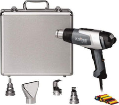 Steinel - 120 to 1,150°F Heat Setting, 4 to 13 CFM Air Flow, Heat Gun Kit - 120 Volts, 13.3 Amps, 1,600 Watts, 6' Cord Length - Exact Tool & Supply