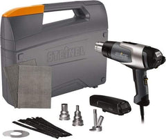 Steinel - 120 to 1,200°F Heat Setting, 4 to 13 CFM Air Flow, Heat Gun Kit - 120 Volts, 13.5 Amps, 1,600 Watts, 6' Cord Length - Exact Tool & Supply