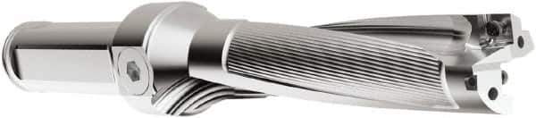 Seco - 9" Max Drill Depth, 4xD, 2-1/4" Diam, Indexable Insert Drill - 2 Inserts, 1-1/2" Shank Diam, Straight Shank - Exact Tool & Supply