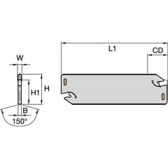 12251368000 W TOOLHOLDER - Exact Tool & Supply