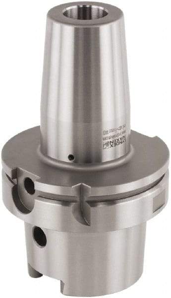 Lyndex - 1/4" Hole Diam, HSK100A Taper Shank Shrink Fit Tool Holder & Adapter - 3.54" Projection, 0.83" Nose Diam, Through Coolant - Exact Tool & Supply