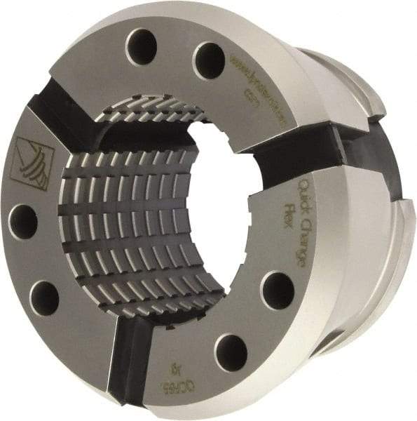 Lyndex - 2-1/4", Series QCFC65, QCFC Specialty System Collet - 2-1/4" Collet Capacity, 0.0004" TIR - Exact Tool & Supply