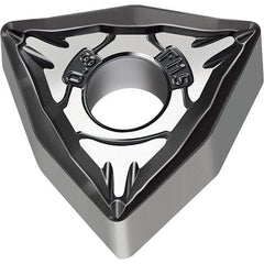 Walter - WNMG FM5 Grade WSM10S Turning Insert - TiAlN+Al2O3+(Al) Finish, 80° Trigon, 12.7mm Inscr Circle, 4.76mm Thick, 0.8mm Corner Radius - Exact Tool & Supply