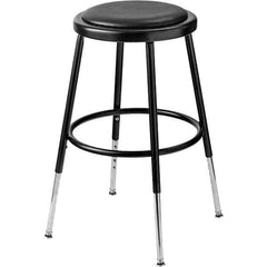 NPS - Swivel & Adjustable Stools Type: Adjustable Height Stool Base Type: Steel - Exact Tool & Supply