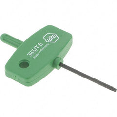 Wiha - T6 Torx Key - Wing Handle, 35mm Length Under Head, 2.7" OAL - Exact Tool & Supply