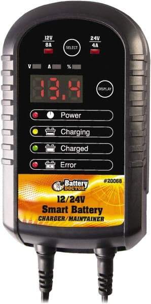 Battery Doctor - 12/24 Volt Automatic Charger/Maintainer - 4 Amps/8 Amps - Exact Tool & Supply
