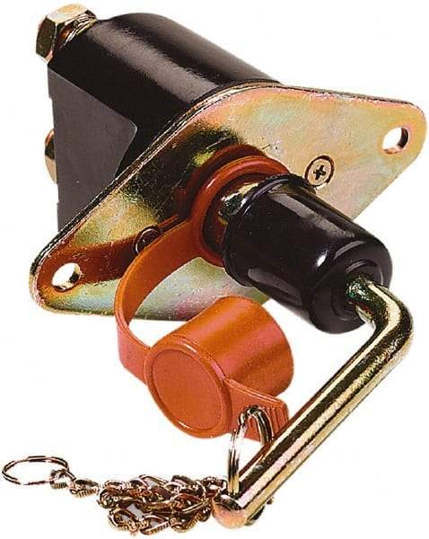 Battery Doctor - 2 Position, 12 Volt, 250 Amp, Single Battery Disconnect Switch - On-Off Sequence, Black & Silver - Exact Tool & Supply
