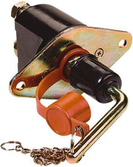 Battery Doctor - 2 Position, 12 Volt, 250 Amp, Single Battery Disconnect Switch - On-Off Sequence, Black & Silver - Exact Tool & Supply