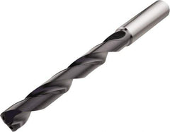 Seco - 7mm 140° Solid Carbide Jobber Drill - TiAlN Finish, Right Hand Cut, Spiral Flute, Straight Shank, 110mm OAL, Cone Relief Point - Exact Tool & Supply