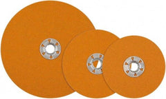 WALTER Surface Technologies - 7" Diam 5/8-11 Threaded Hole 120 Grit Fiber Disc - Aluminum Oxide, 8,600 Max RPM - Exact Tool & Supply