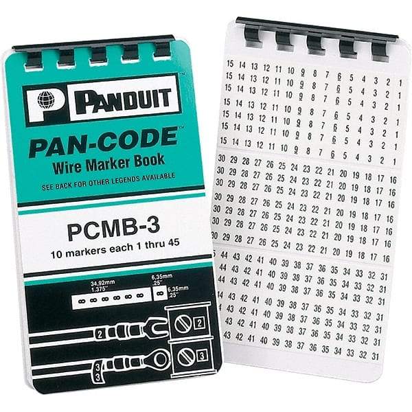 Panduit - Wire Marker Books & Pens Wire Marker Type: Book Ink Color: Black - Exact Tool & Supply
