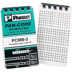 Panduit - Wire Marker Books & Pens Wire Marker Type: Book Ink Color: Black - Exact Tool & Supply