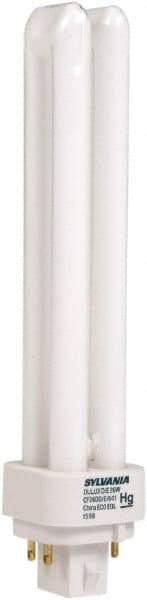 SYLVANIA - 26 Watt Fluorescent Residential/Office 4 Pin Lamp - 4,100°K Color Temp, 1,700 Lumens, CF26DD, 20,000 hr Avg Life - Exact Tool & Supply