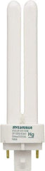SYLVANIA - 13 Watt Fluorescent Residential/Office 2 Pin Lamp - 4,100°K Color Temp, 780 Lumens, CF13FF, 20,000 hr Avg Life - Exact Tool & Supply