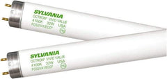 SYLVANIA - 32 Watt Fluorescent Tubular Medium Bi-Pin Lamp - 5,000°K Color Temp, 2,500 Lumens, T8, 22,000 hr Avg Life - Exact Tool & Supply