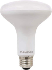 SYLVANIA - 9 Watt LED Flood/Spot Medium Screw Lamp - 2,700°K Color Temp, 650 Lumens, Dimmable, Shatter Resistant, BR30, 11,000 hr Avg Life - Exact Tool & Supply