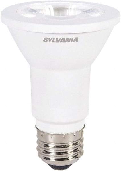 SYLVANIA - 6 Watt LED Flood/Spot Medium Screw Lamp - 3,000°K Color Temp, 425 Lumens, Shatter Resistant, PAR20, 25,000 hr Avg Life - Exact Tool & Supply