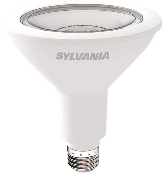 SYLVANIA - 13 Watt LED Flood/Spot Medium Screw Lamp - 3,000°K Color Temp, 1050 Lumens, Shatter Resistant, PAR38, 25,000 hr Avg Life - Exact Tool & Supply