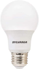SYLVANIA - 6 Watt LED Residential/Office Medium Screw Lamp - 2,700°K Color Temp, 450 Lumens, Shatter Resistant, A19, 11,000 hr Avg Life - Exact Tool & Supply