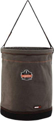 Ergodyne - 1 Pocket Gray Canvas Tool Bucket - 16" Wide x 16" Deep x 20" High - Exact Tool & Supply