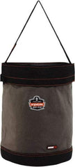 Ergodyne - 1 Pocket Gray & Black Canvas Tool Bucket - 16" Wide x 16" Deep x 20" High - Exact Tool & Supply