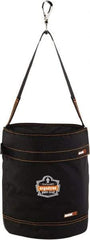 Ergodyne - 1 Pocket Black Polyester Tool Bucket - 12-1/2" Wide x 12-1/2" Deep x 15" High - Exact Tool & Supply