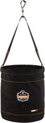 Ergodyne - 1 Pocket Black Polyester Tool Bucket - 12-1/2" Wide x 12-1/2" Deep x 15" High - Exact Tool & Supply