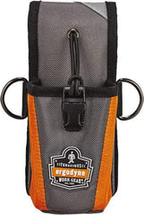 Ergodyne - Radio Holster with 1 Pocket - Ballistic Polyester, Gray - Exact Tool & Supply