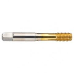 10-32 Dia. - 2BX - 4 FL - Cobalt Semi-Bott Tap FORM-C-TiN - Exact Tool & Supply