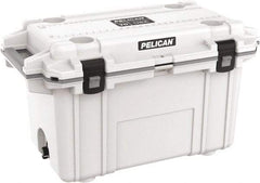 Pelican Products, Inc. - 70 Qt Cooler - Polypropylene, White/Gray - Exact Tool & Supply
