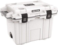 Pelican Products, Inc. - 50 Qt Cooler - Polypropylene, White/Gray - Exact Tool & Supply
