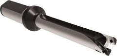 Allied Machine and Engineering - Series 13, 13 to 13.99mm Diam, 3/4" Diam Straight Shank with Flange, Straight Flute Spade Drill - 5.5079" Max Depth, 6.574" Body Length, 8.73" OAL, Long Length, Through Coolant - Exact Tool & Supply