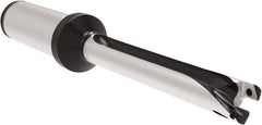 Allied Machine and Engineering - Series 12, 12 to 12.99mm Diam, 20mm Diam Straight Shank with Flange, Straight Flute Spade Drill - 129.9mm Max Depth, 209.7mm OAL, Long Length, Through Coolant - Exact Tool & Supply
