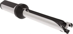 Allied Machine and Engineering - Series 11, 11 to 11.99mm Diam, 16mm Diam Straight Shank with Flange, Straight Flute Spade Drill - 83.9mm Max Depth, 160.4mm OAL, Standard Length, Through Coolant - Exact Tool & Supply