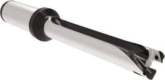 Allied Machine and Engineering - Series 15, 15 to 15.99mm Diam, 3/4" Diam Straight Shank with Flange, Straight Flute Spade Drill - 4-27/64" Max Depth, 7-19/32" OAL, Standard Length, Through Coolant - Exact Tool & Supply